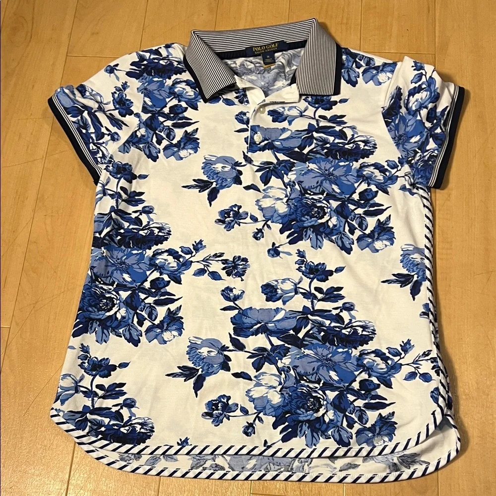 Polo Golf Ralph Lauren Floral Top size Medium - Picture 4 of 15